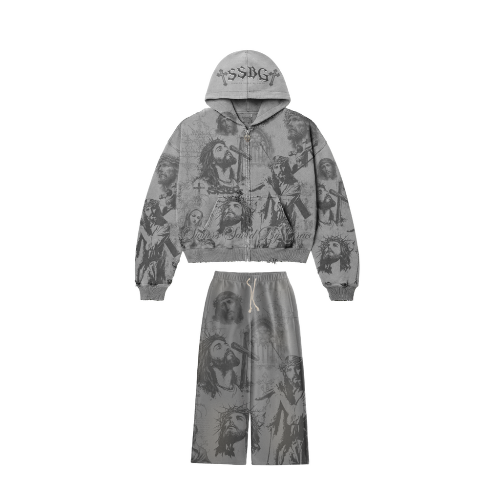 Jesus all over set. (Unisex)